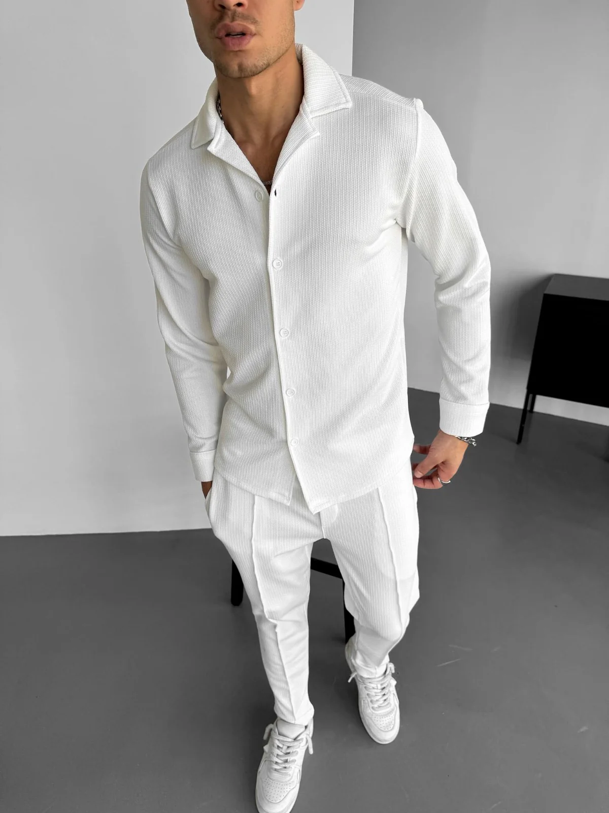 Comfort Suit Shirt - Ecru