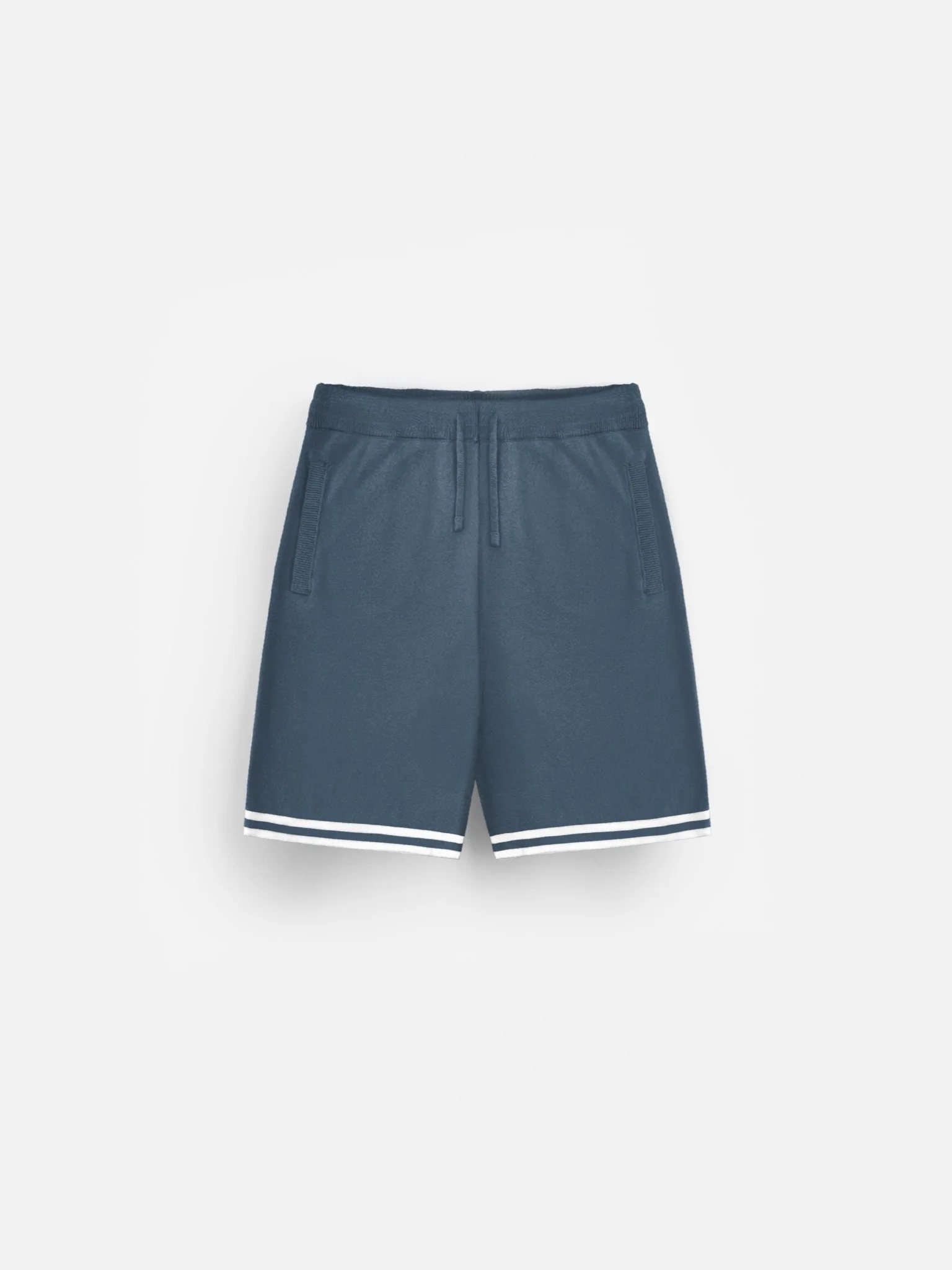 Loose Fit Knit Shorts - Stormy Weather
