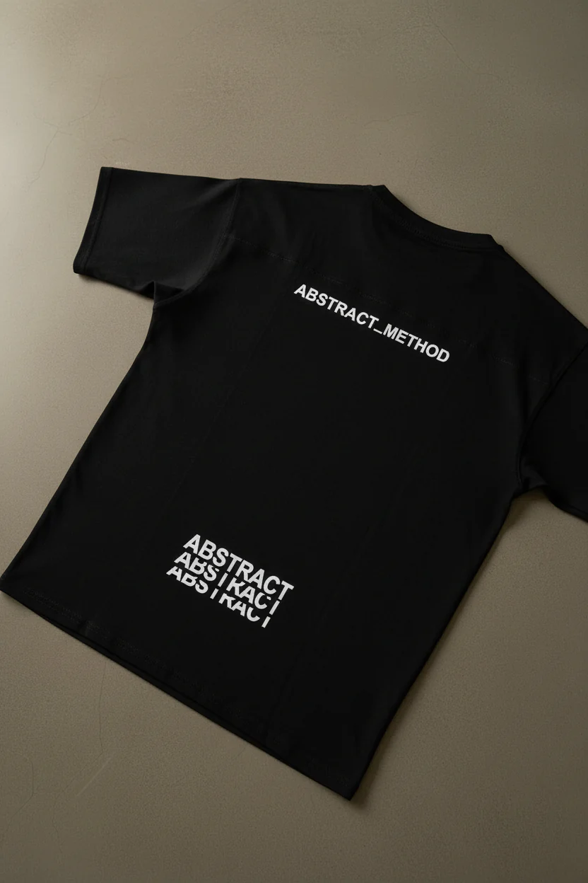 Oversize Abstract T-shirt - Black