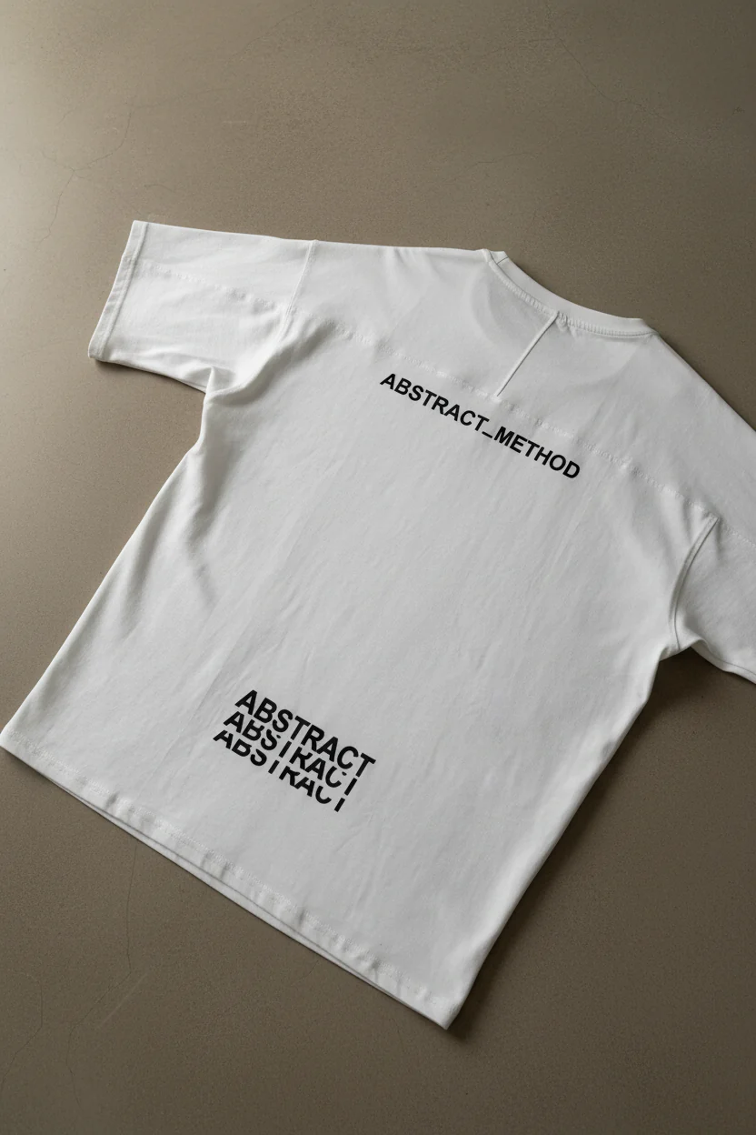 Oversize Abstract T-shirt - Ecru