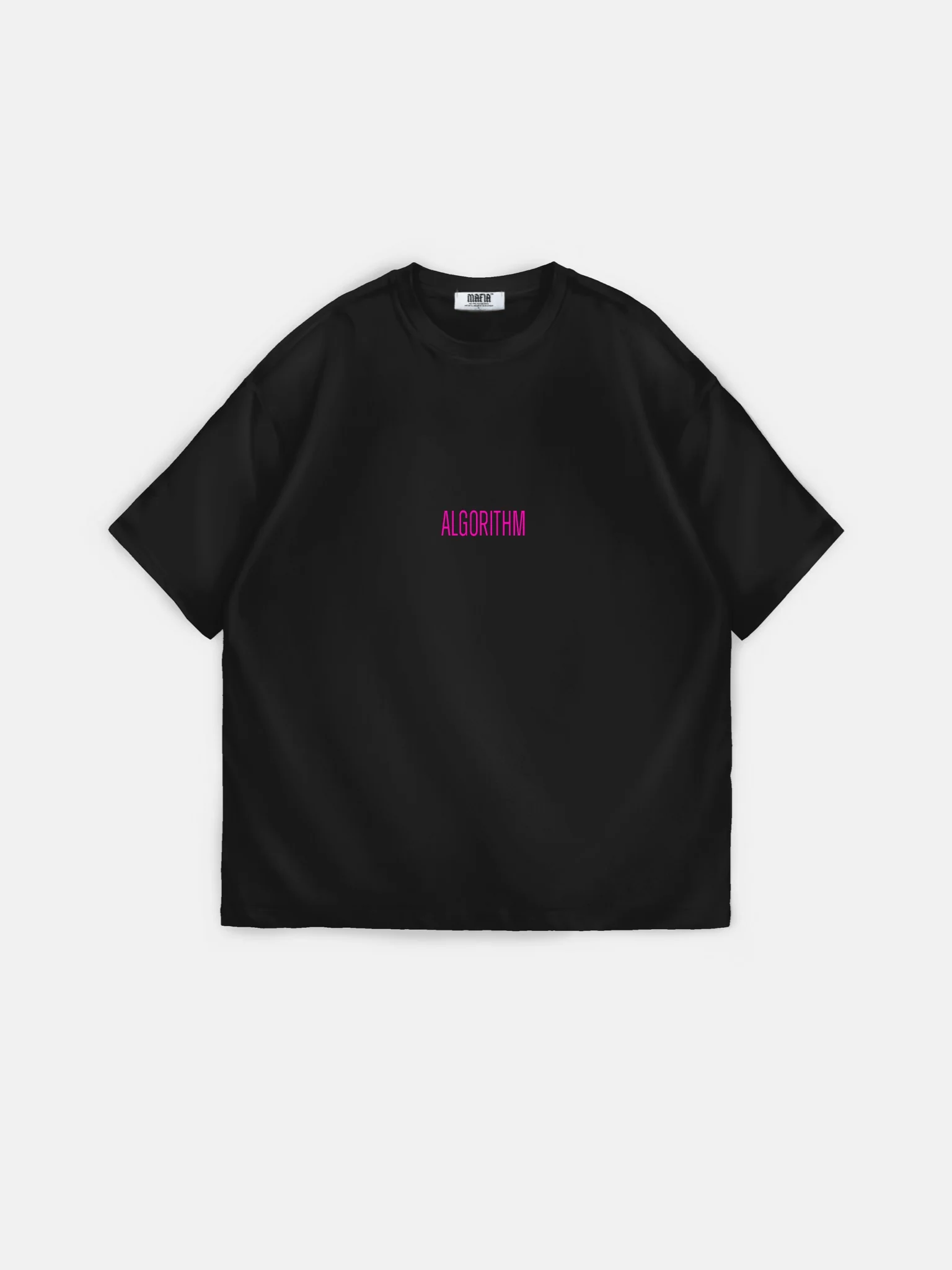 Oversize "Algorithm" T-Shirt - Black and Lila - Image 9