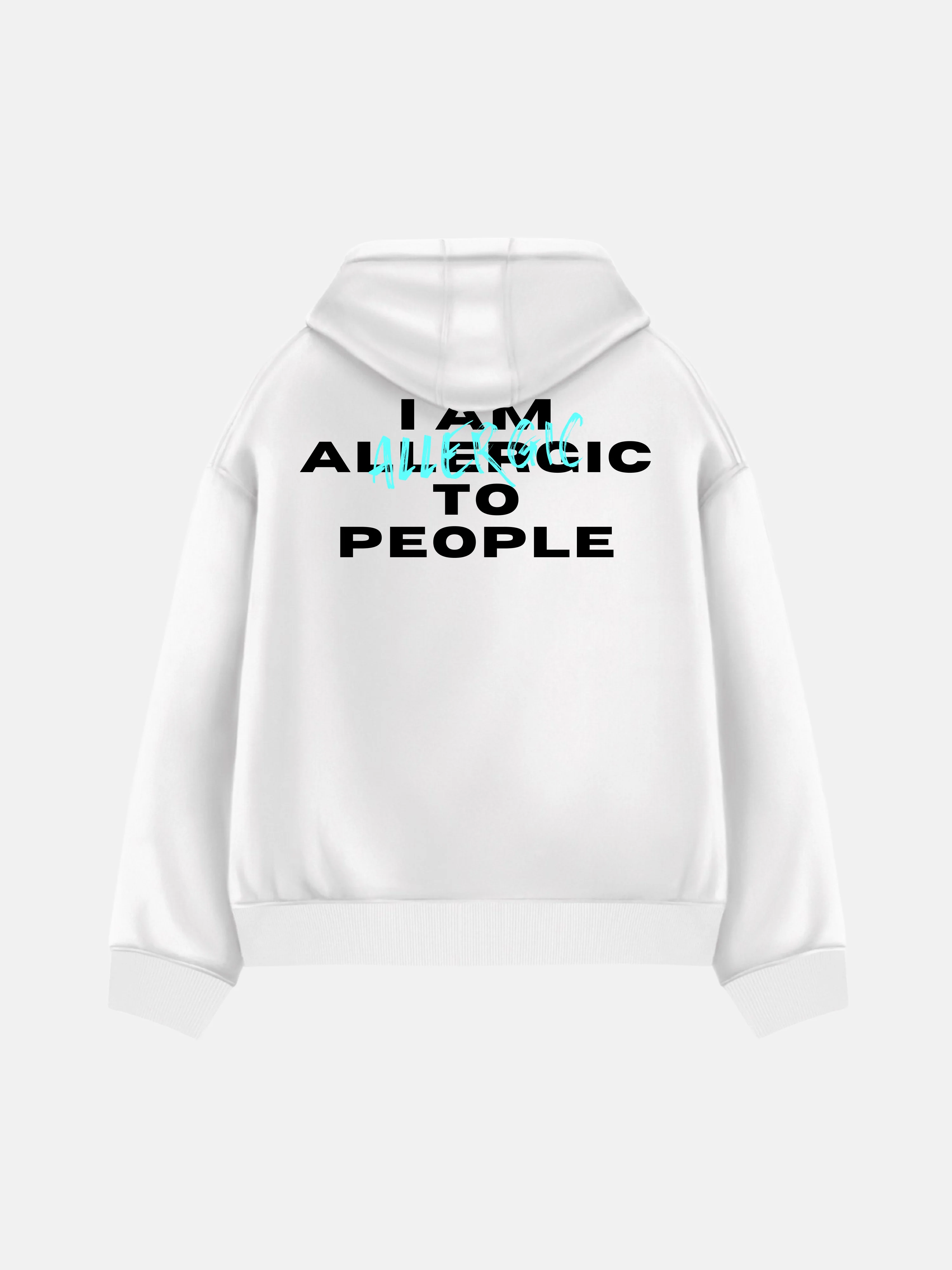 Oversize Allergic Hoodie - White - Image 5