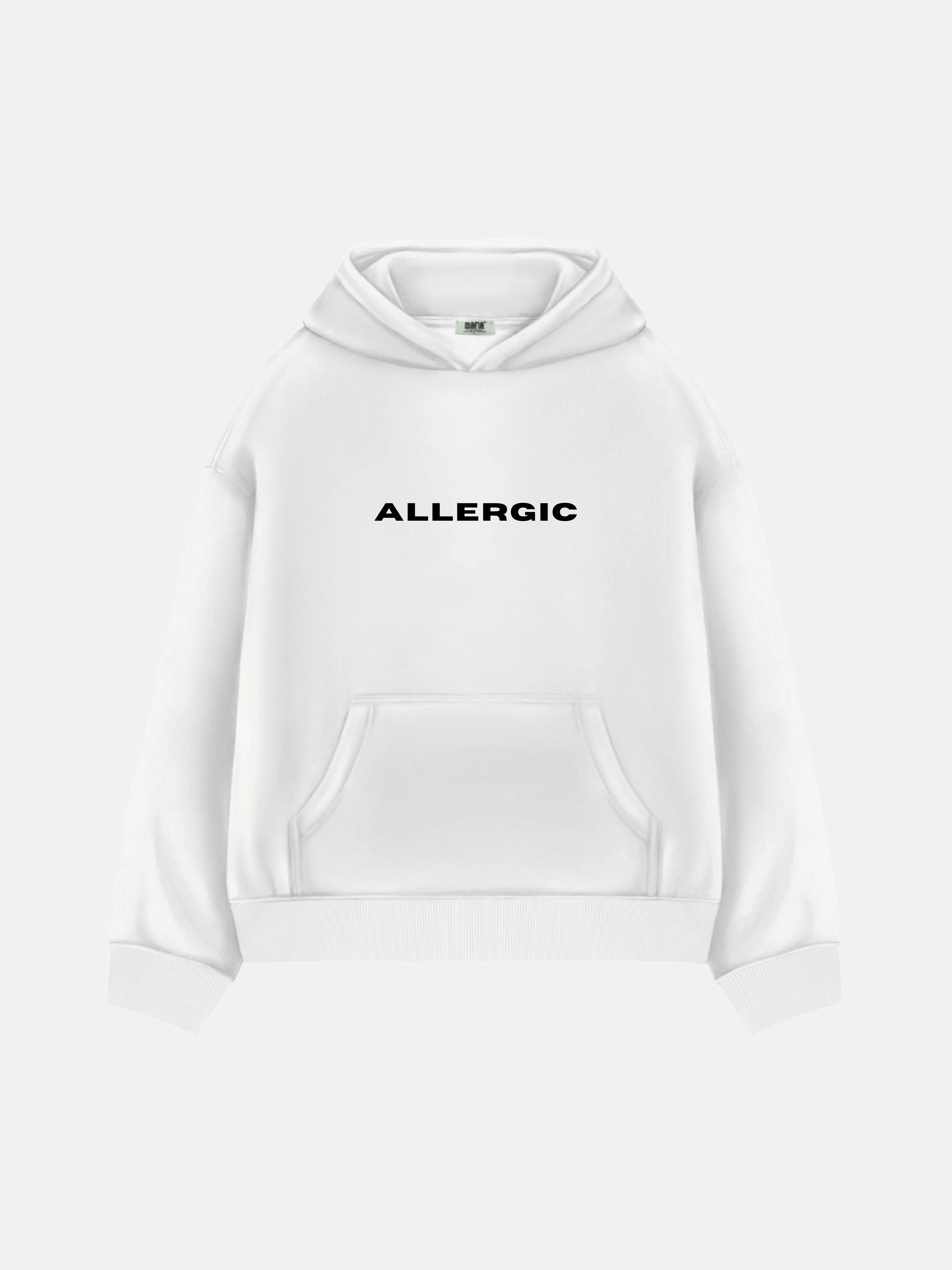Oversize Allergic Hoodie - White - Image 6