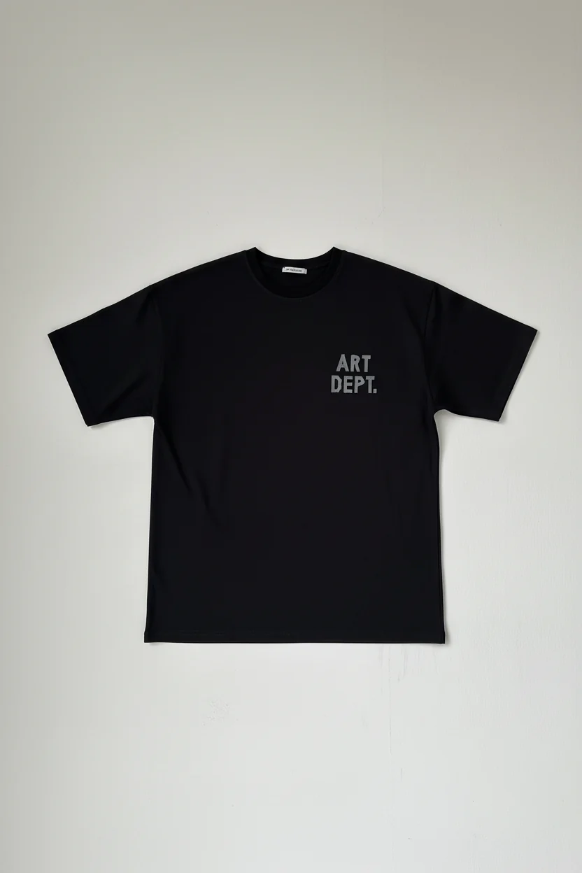 Oversize Art Dept. T-shirt - Black and Anthracite - Image 2