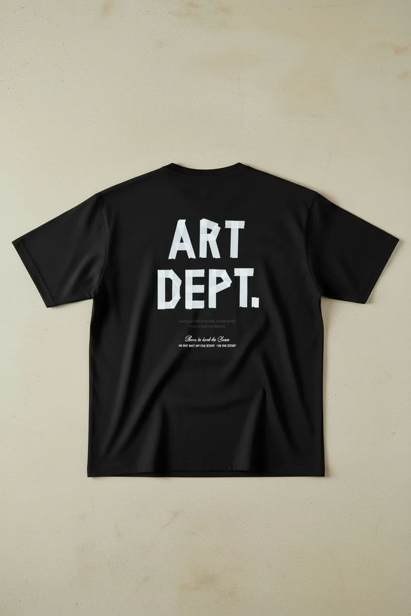 Oversize Art Dept. T-shirt - Black and White