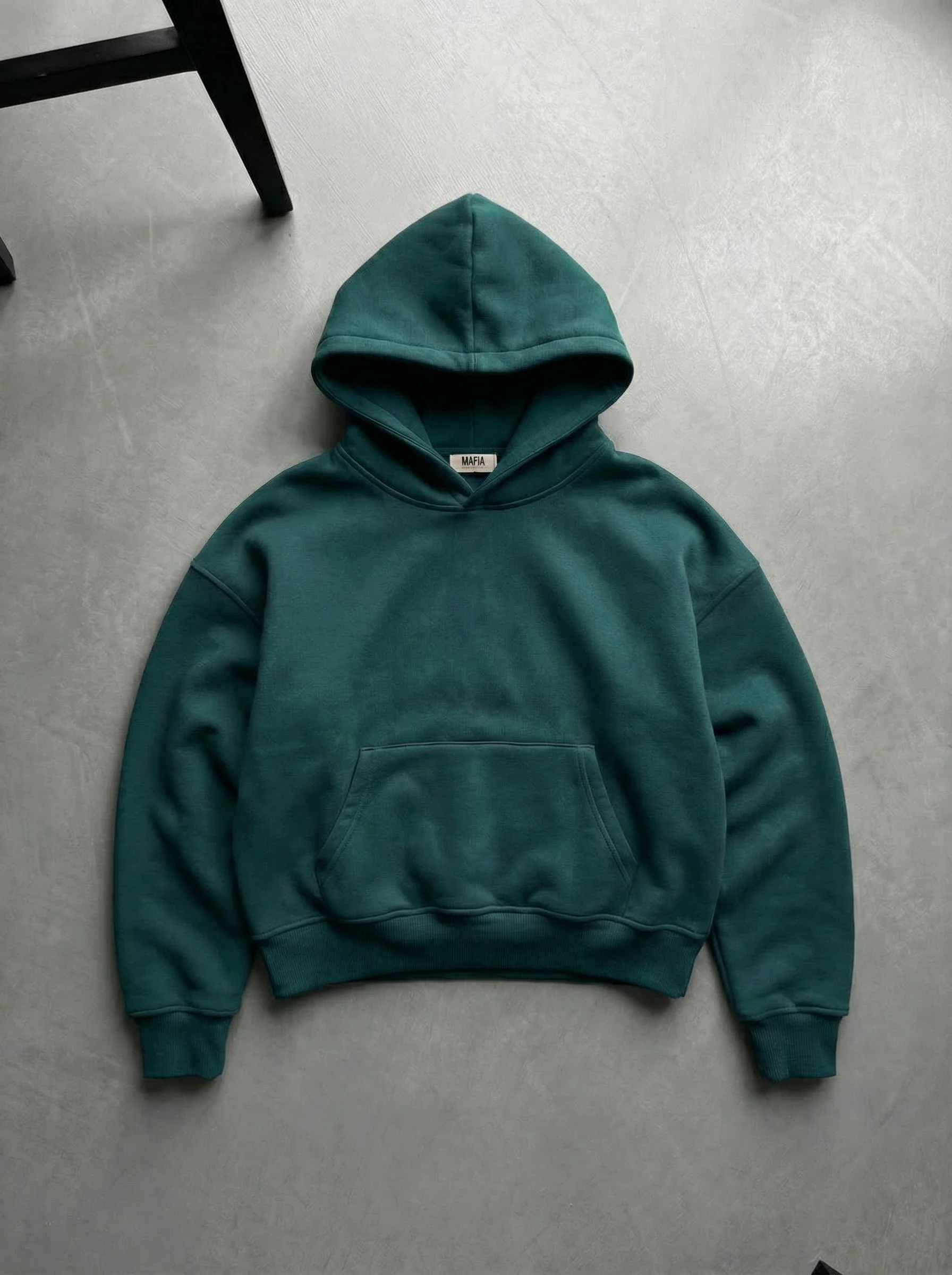 Oversize Basic Hoodie - Sea Moss