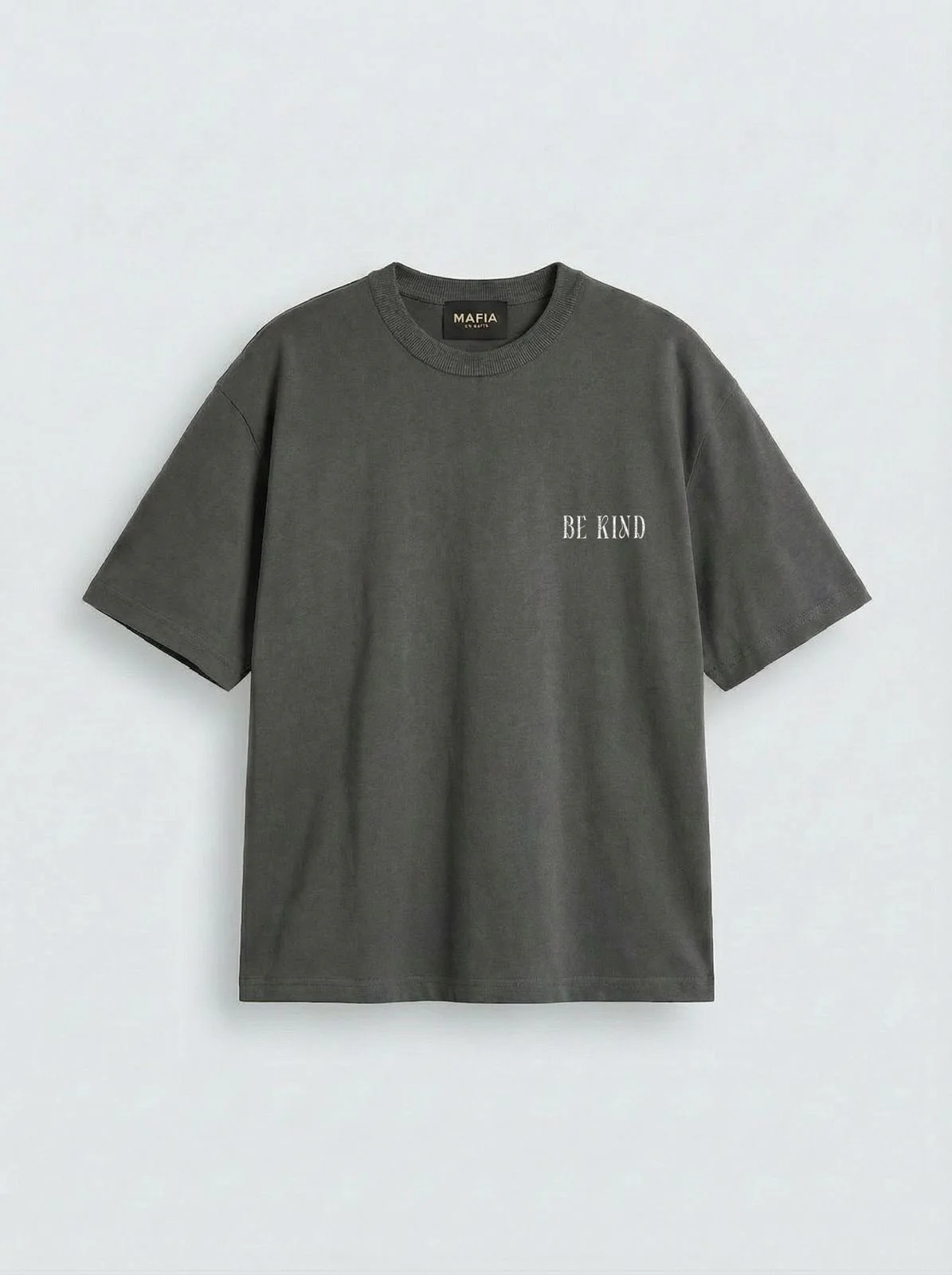 Oversize Be Kind T-shirt - Anthracite - Image 2