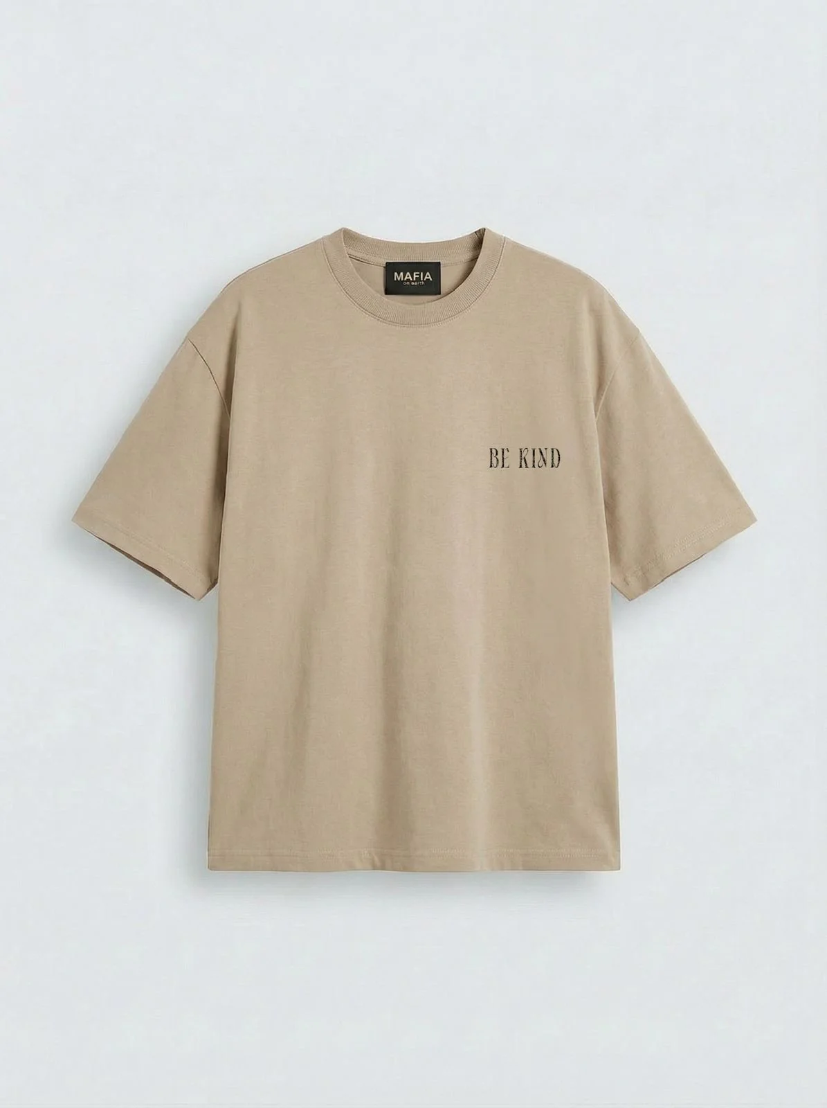 Oversize Be Kind T-shirt - Stone - Image 2