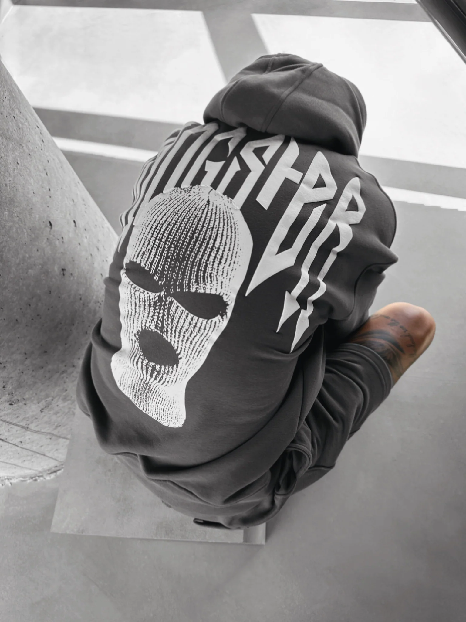 Oversize Gangster Hoodie - Anthracite - Image 2