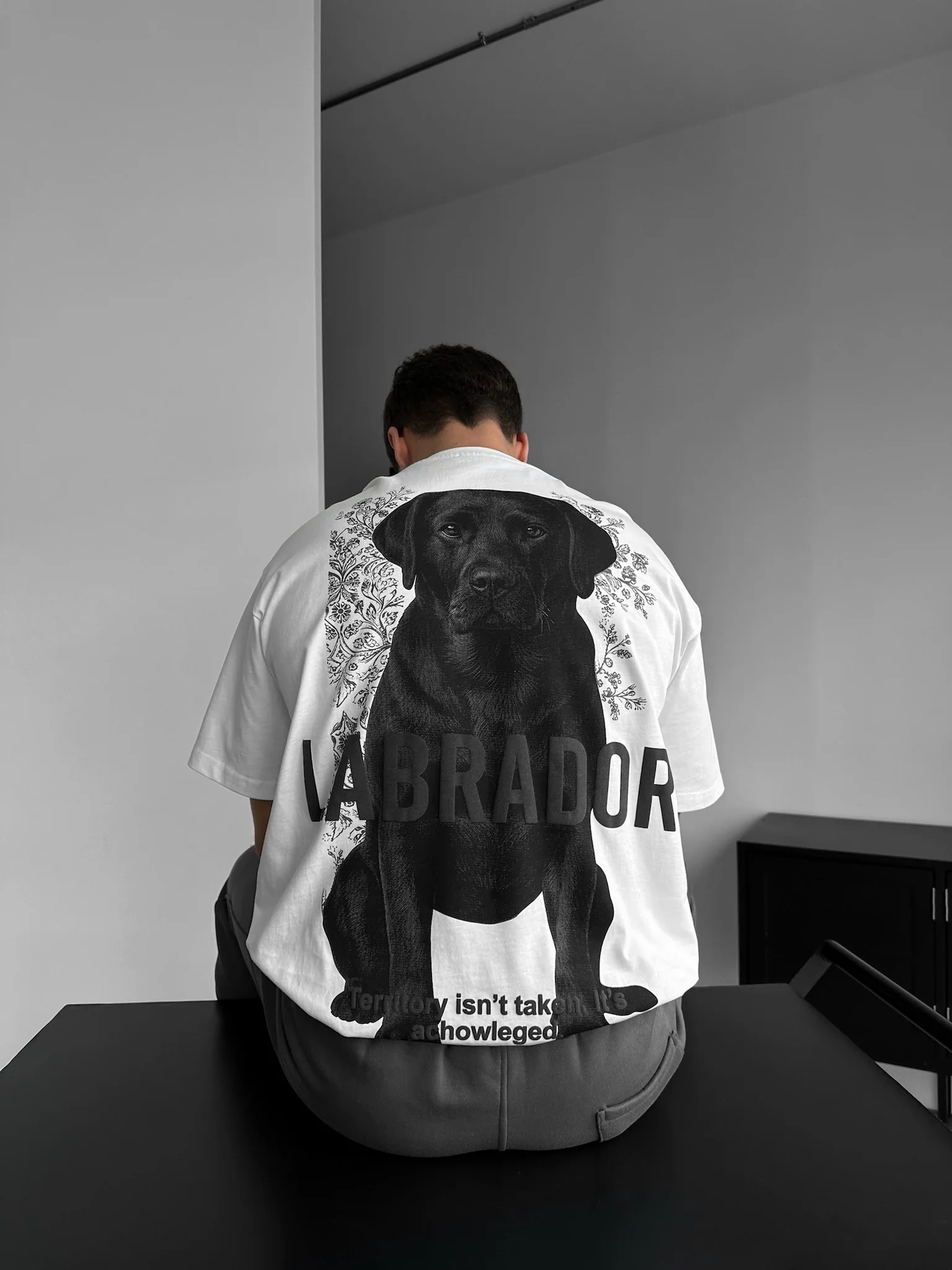 Oversize Labrador T-shirt - Ecru