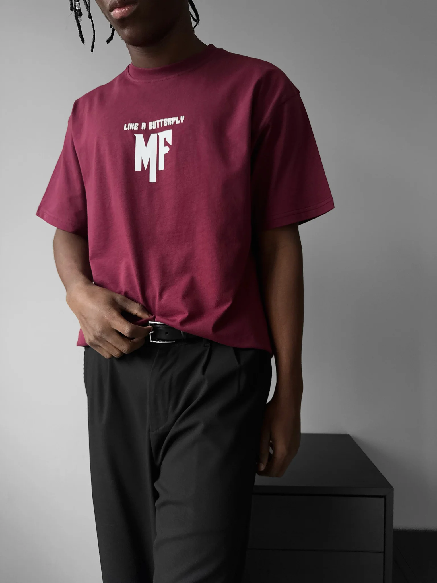 Oversize 'Like a Butterfly' T-Shirt - Port Royale - Image 9