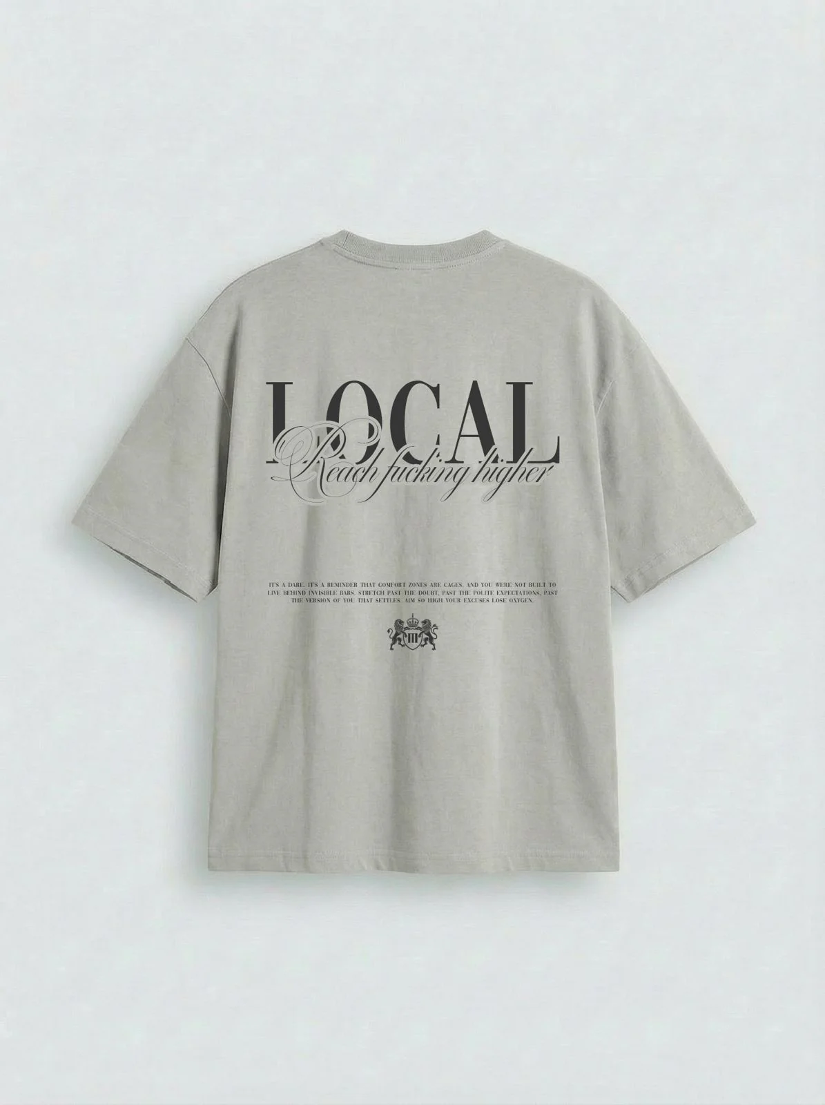 Oversize Local T-shirt - Grey - Image 3