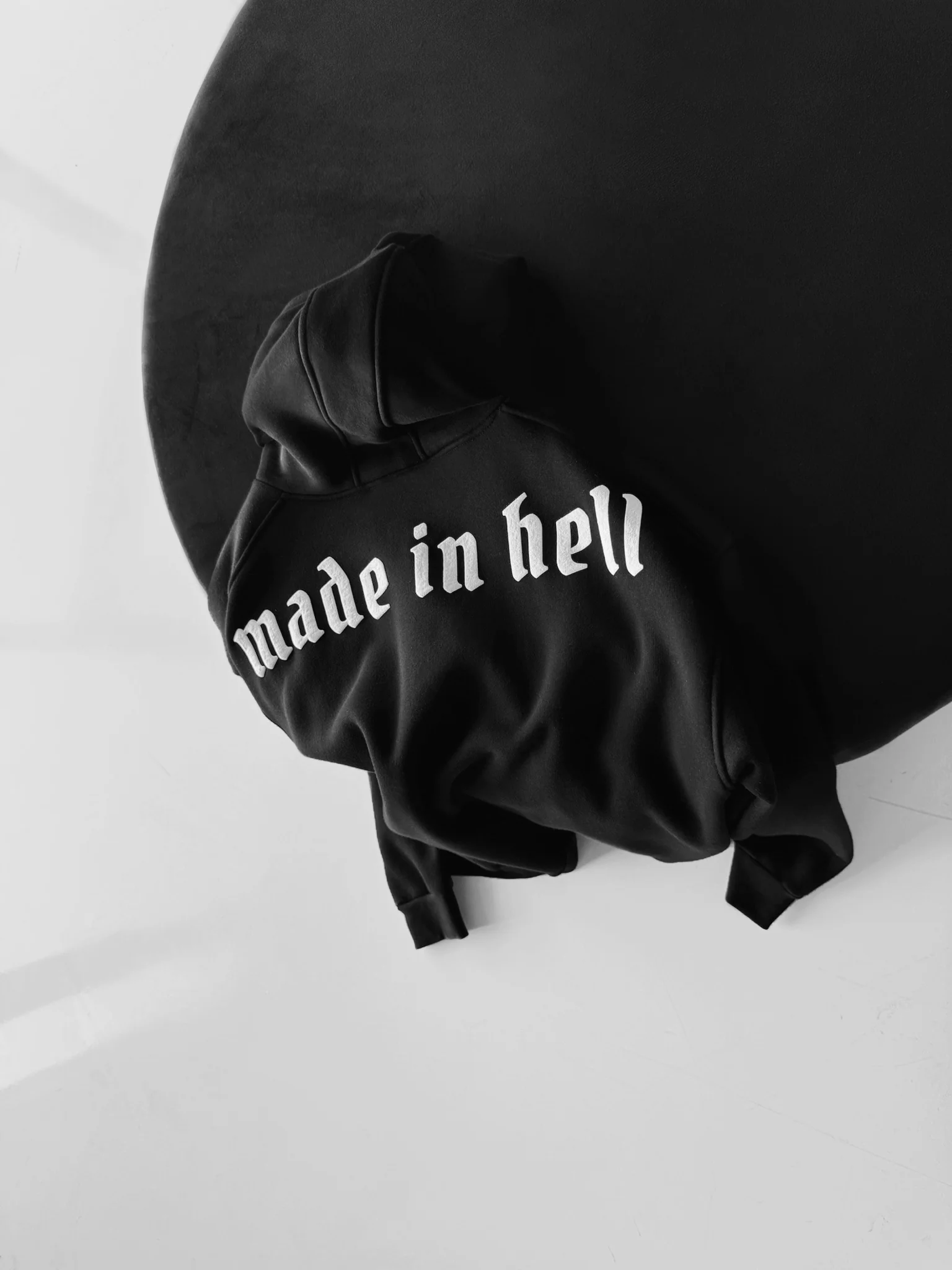 Oversize Made in Hell Hoodie - Black - Image 2