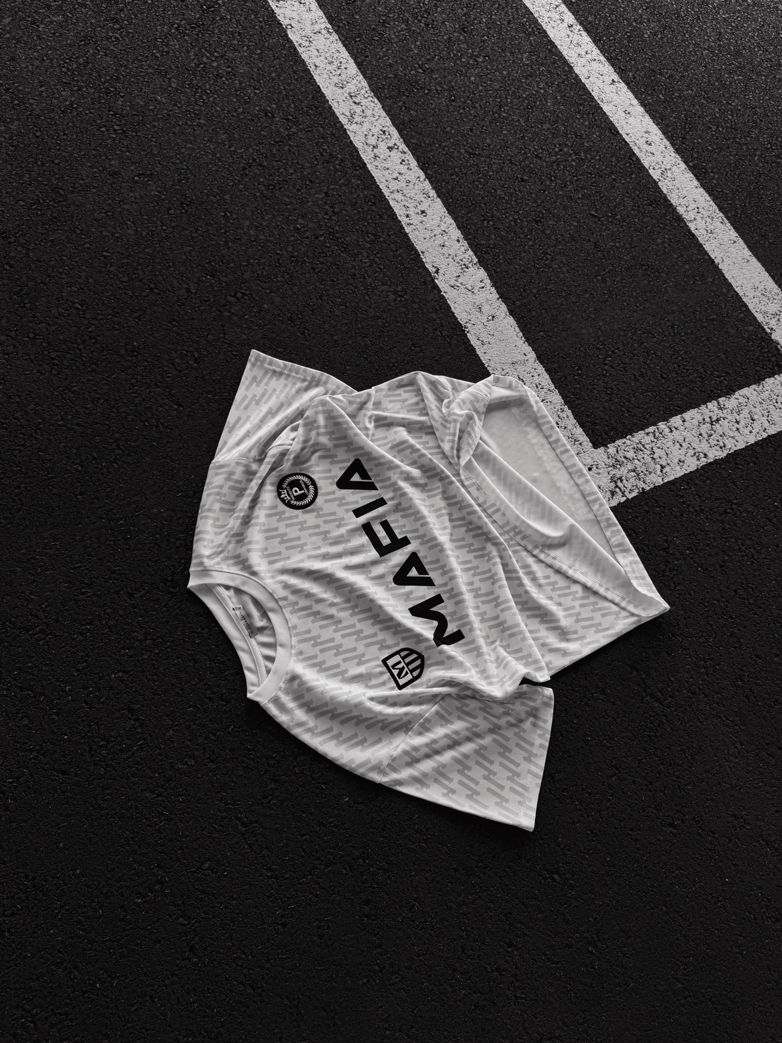 Oversize Mafia Trikot T-Shirt - White