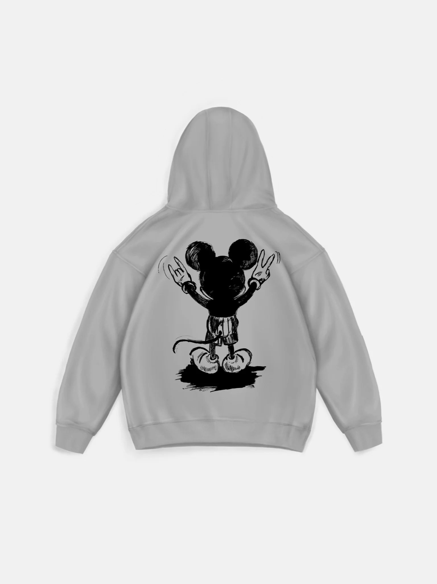 Oversize Mouse Hoodie - Grey - Image 2