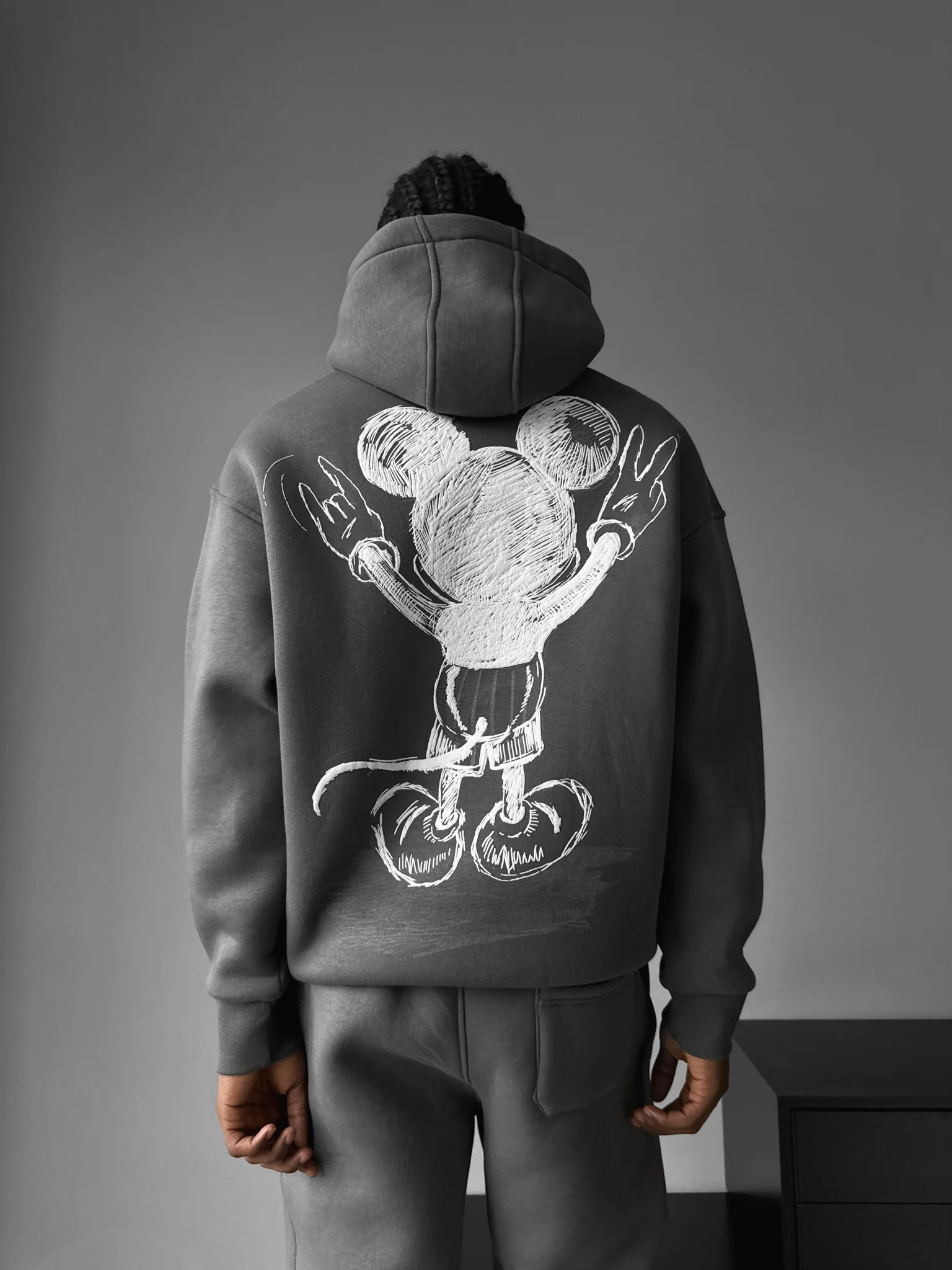 Oversize Mouse Hoodie - Anthracite