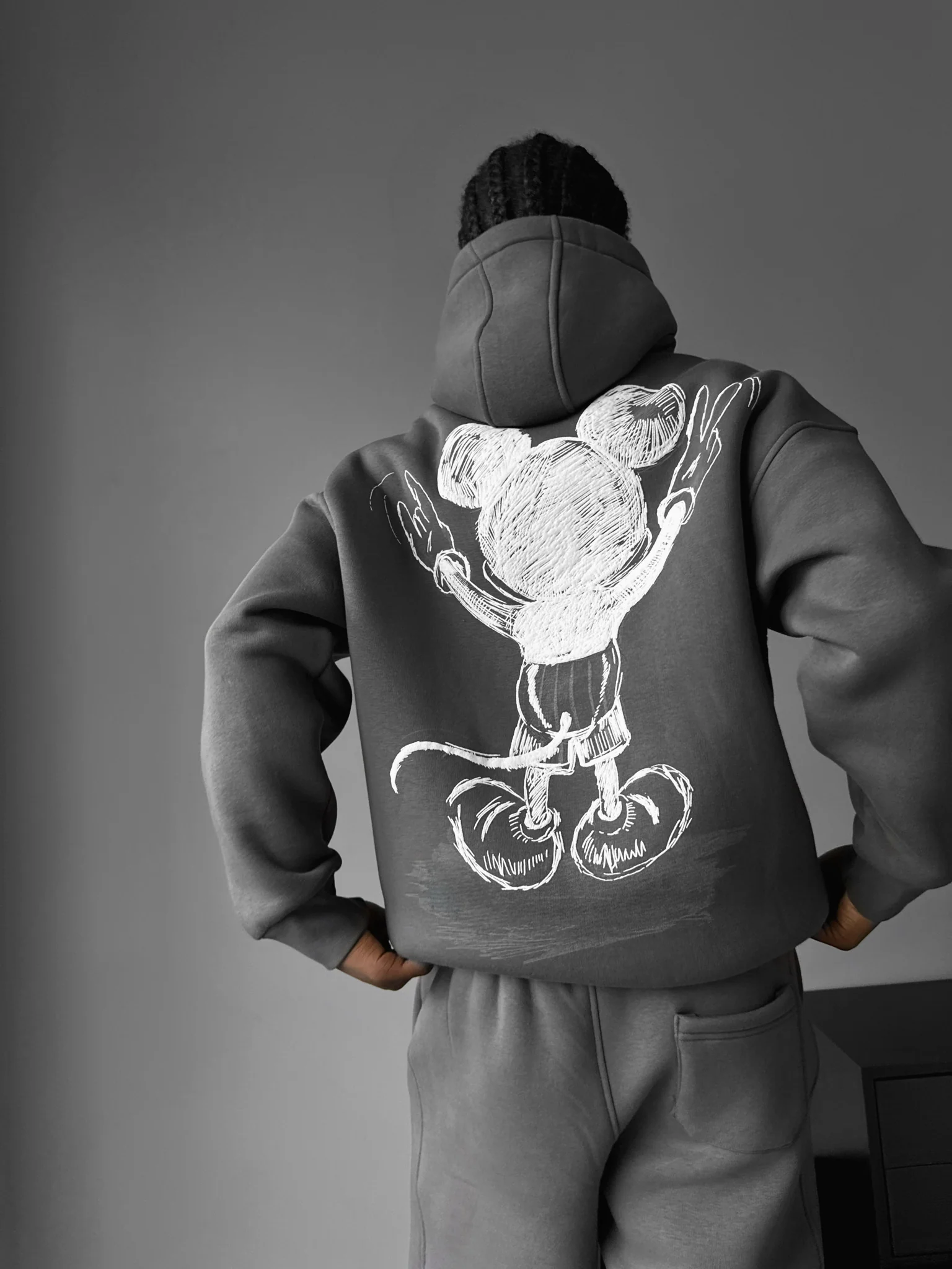 Oversize Mouse Hoodie - Anthracite - Image 3