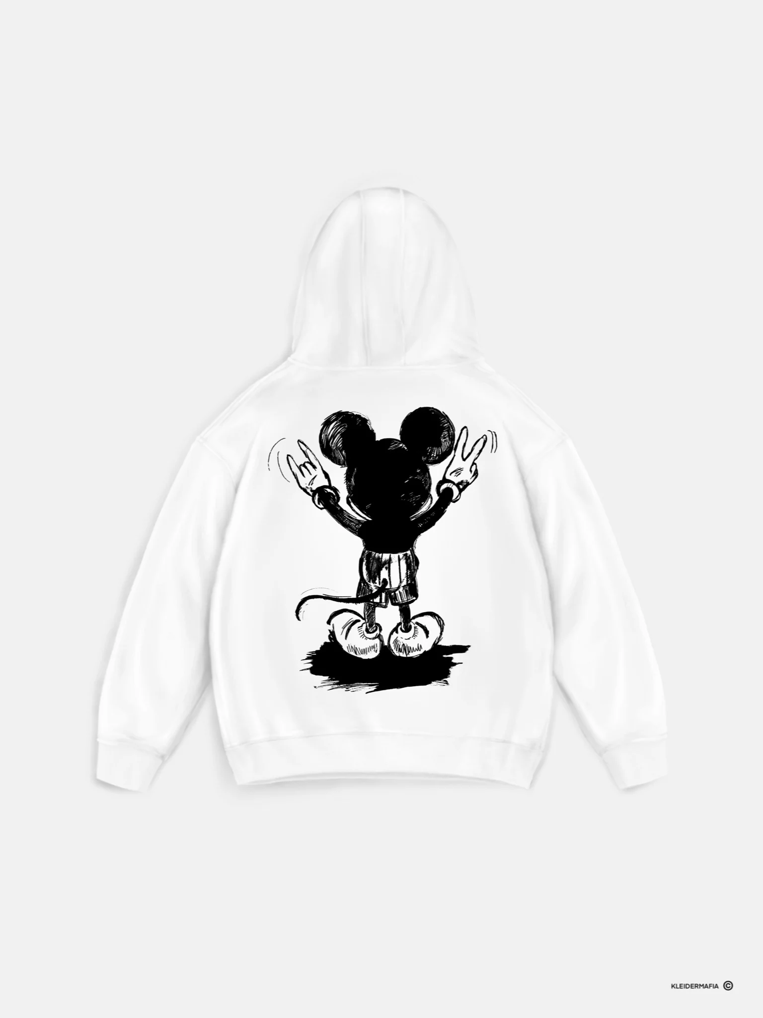 Oversize Mouse Hoodie - White - Image 4