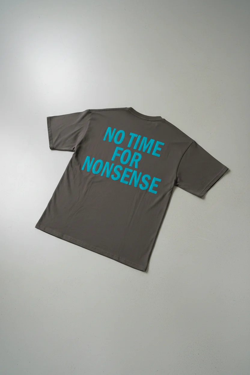 Oversize Nonsense T-shirt - Anthracite