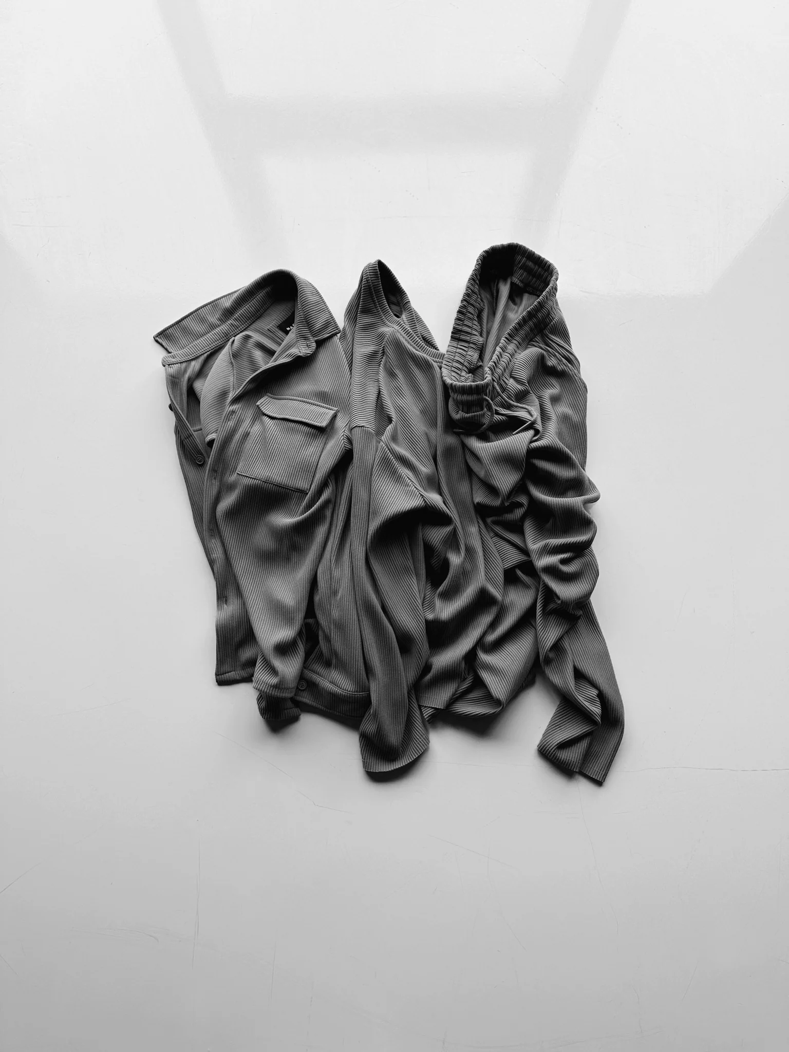 Oversize Pocket Cord Shirt - Grey - Image 4