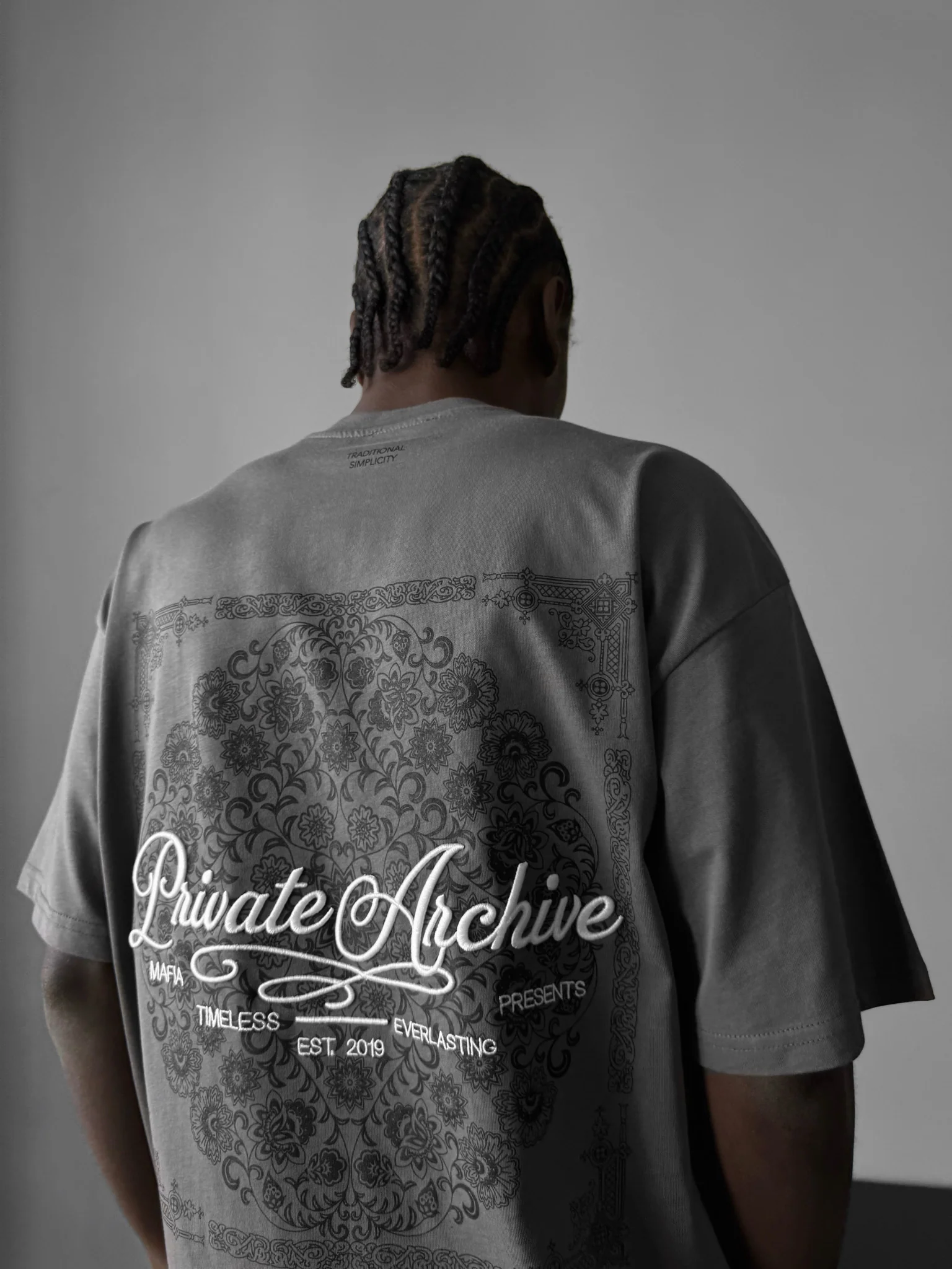 Oversize Private Archive T-Shirt - Anthracite