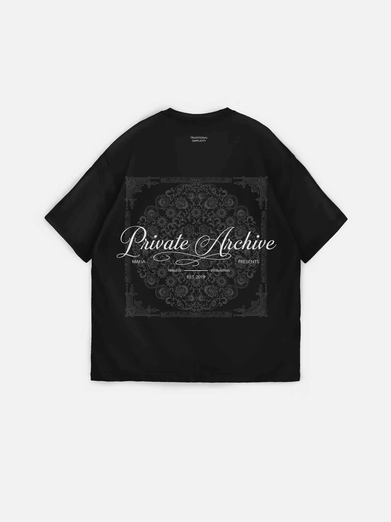 Oversize Private Archive T-Shirt - Black - Image 5