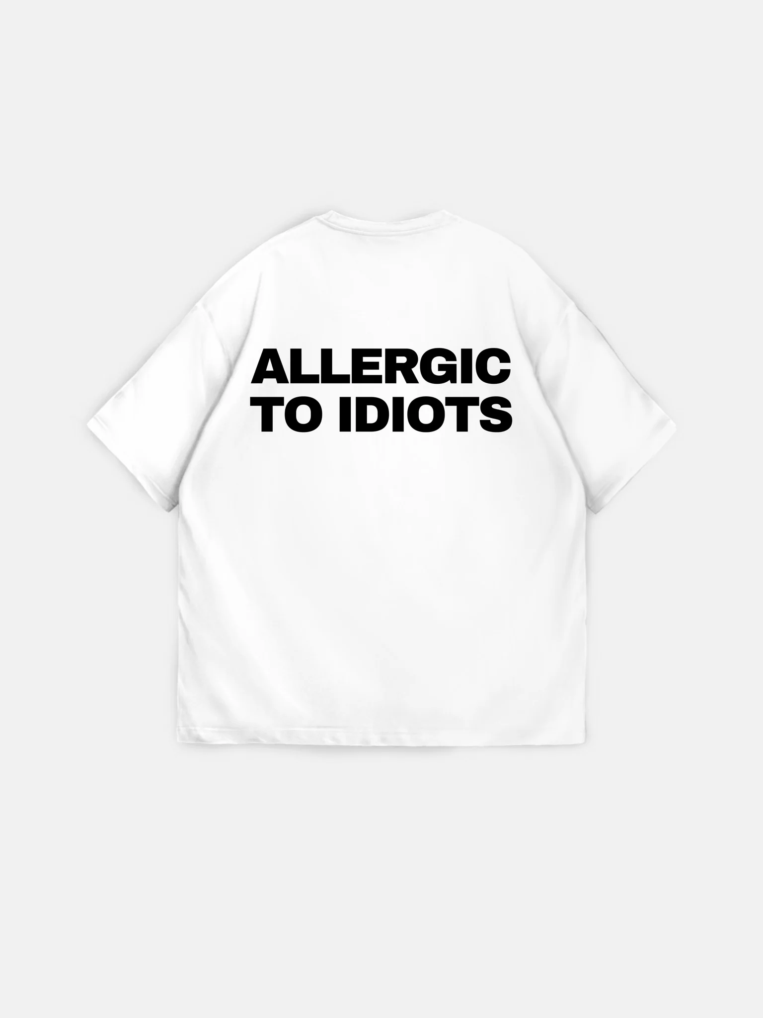 Oversize Statement T-shirt - Ecru - Image 8