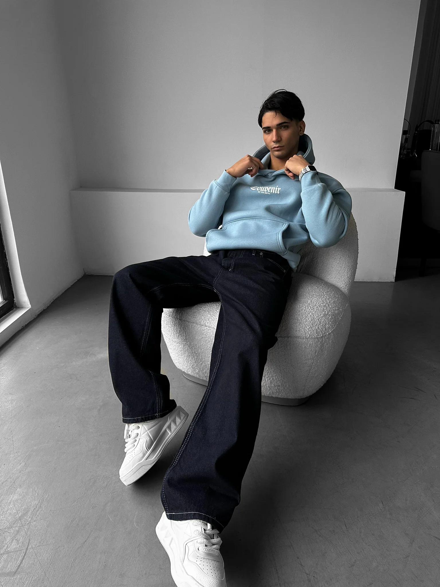 Relax Baggy Jeans - Dark Blue - Image 4